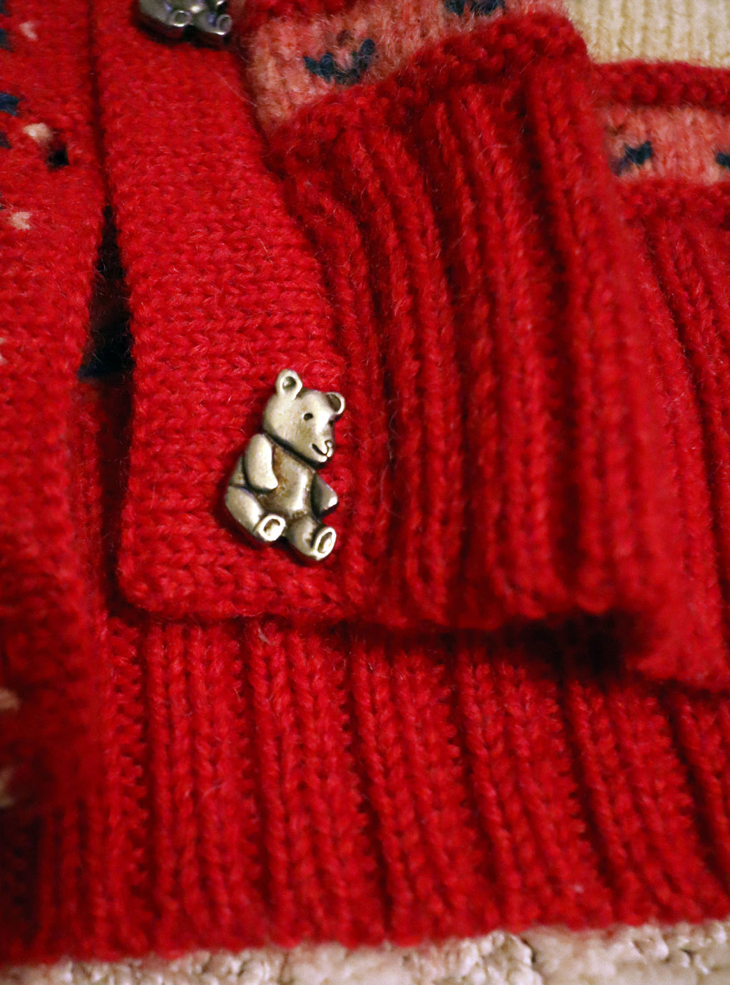 Rare Vintage Teddy Bear Sweater Vest