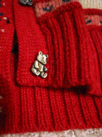 Rare Vintage Blueberry Woolens Teddy Bear Sweater Vest