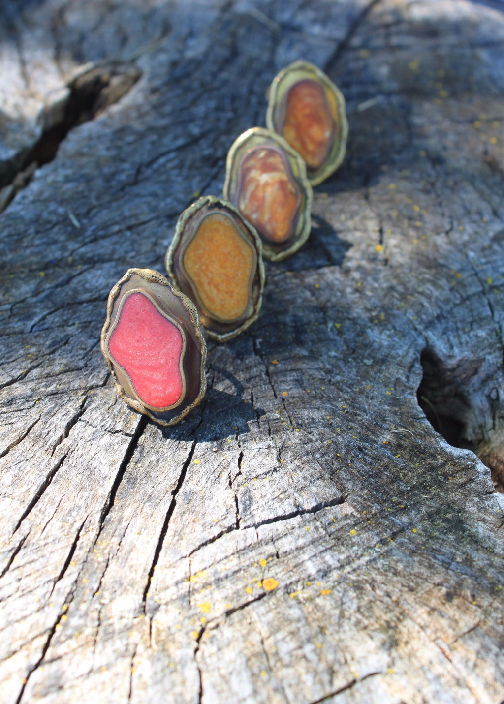 Talha Faux Agate Ring