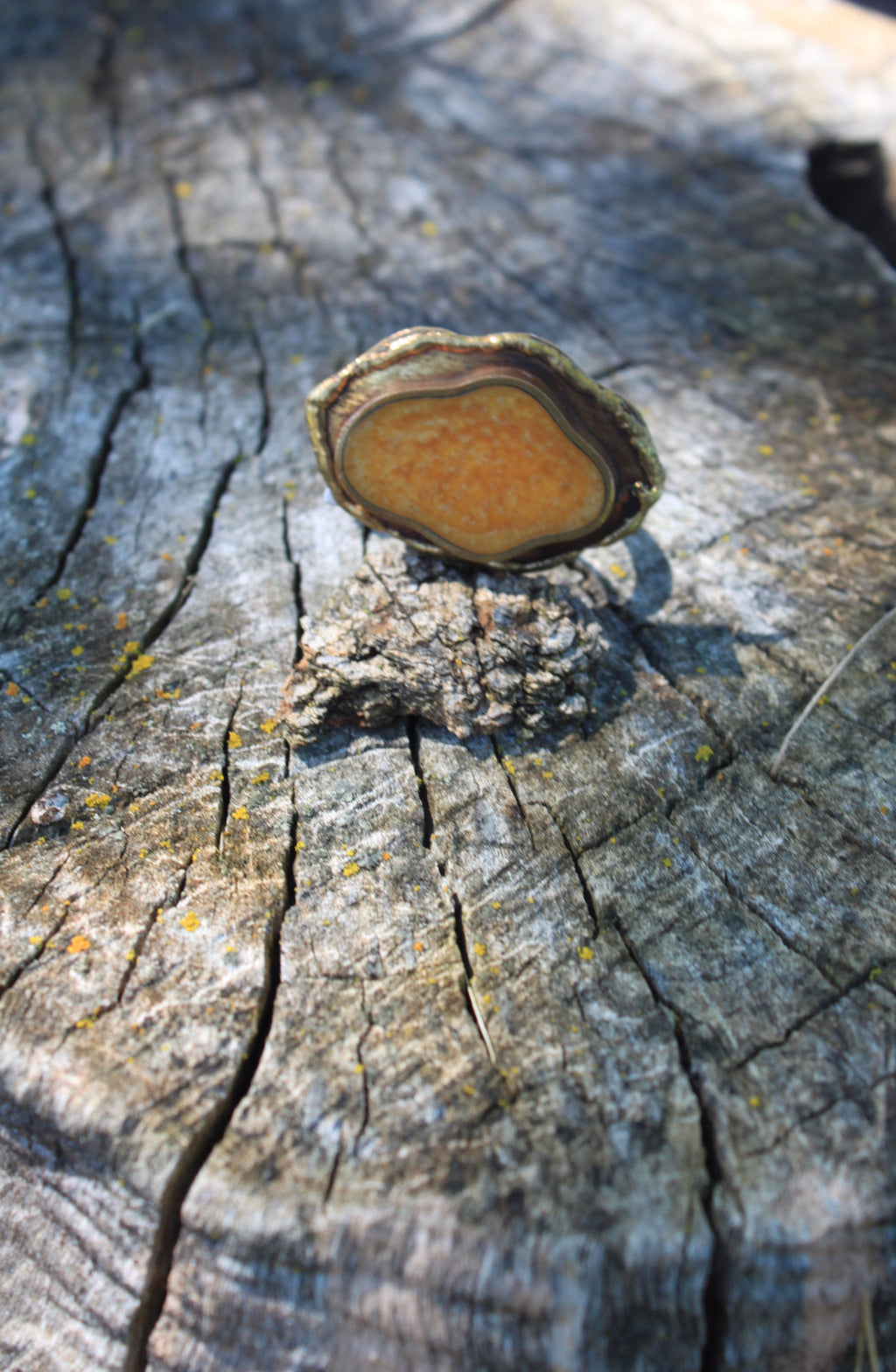 Talha Faux Agate Ring