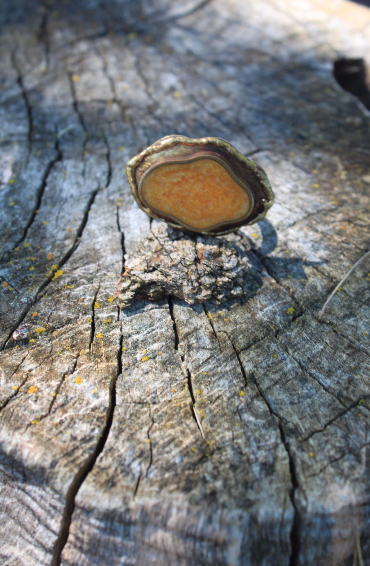 Talha Faux Agate Ring