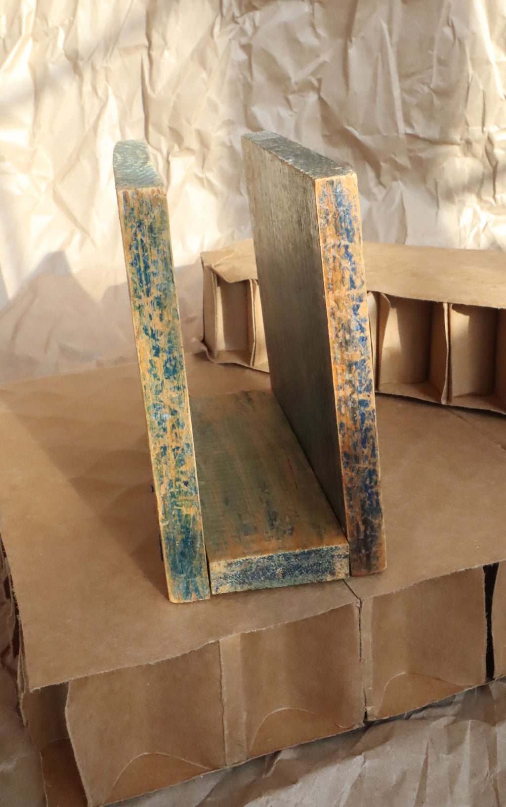 Vintage Handmade Rustic Napkin/Mail Holder (Light Unto My Path)