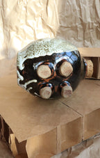 70s Midcentury Modern Studio Pottery Cork Nose Piggy Bank
