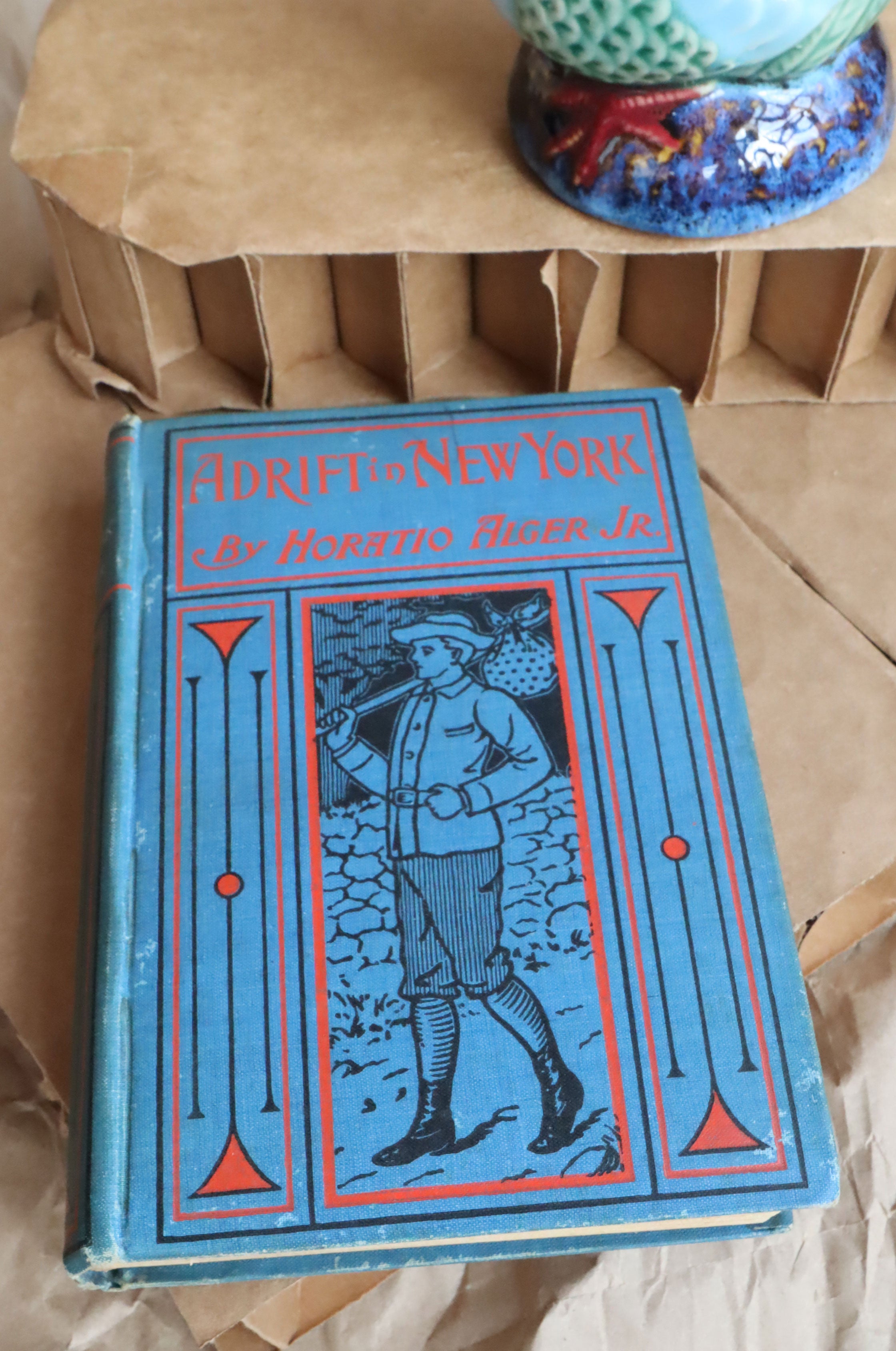Vintage H.C. Book - Adrift in N.Y. by Horatio Alger Jr.