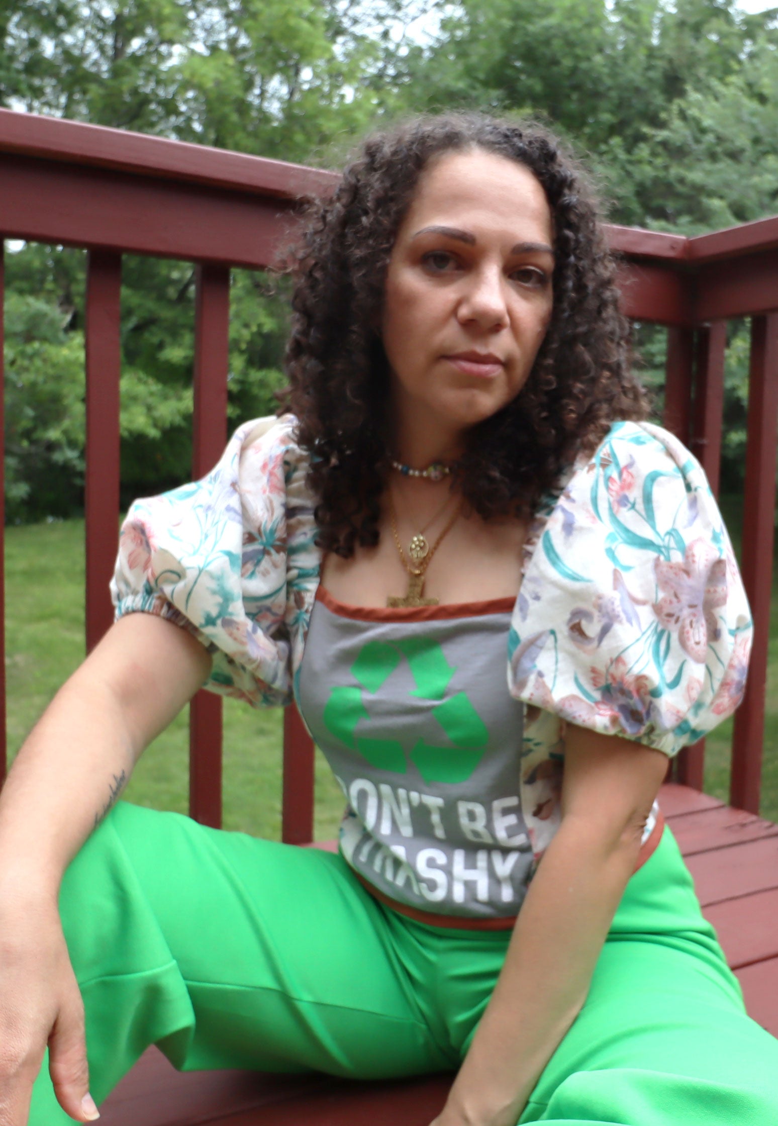 Graphy Mix Media Top - Don't Be Trashy