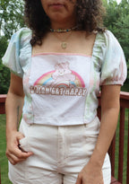 Graphy Mix Media Top - Cmon Get Happy Carebear
