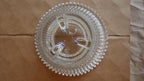 Vintage 1970s Indiana Glass Reflections Ribbed Reversible Candle Holder