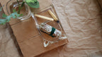 Vintage MCM 1960s Clear Glass 2-Sided Ashtray
