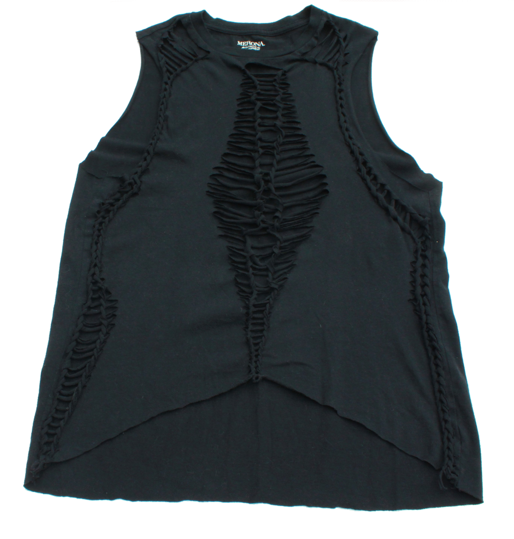 Black Slashed Tee (Only 1)