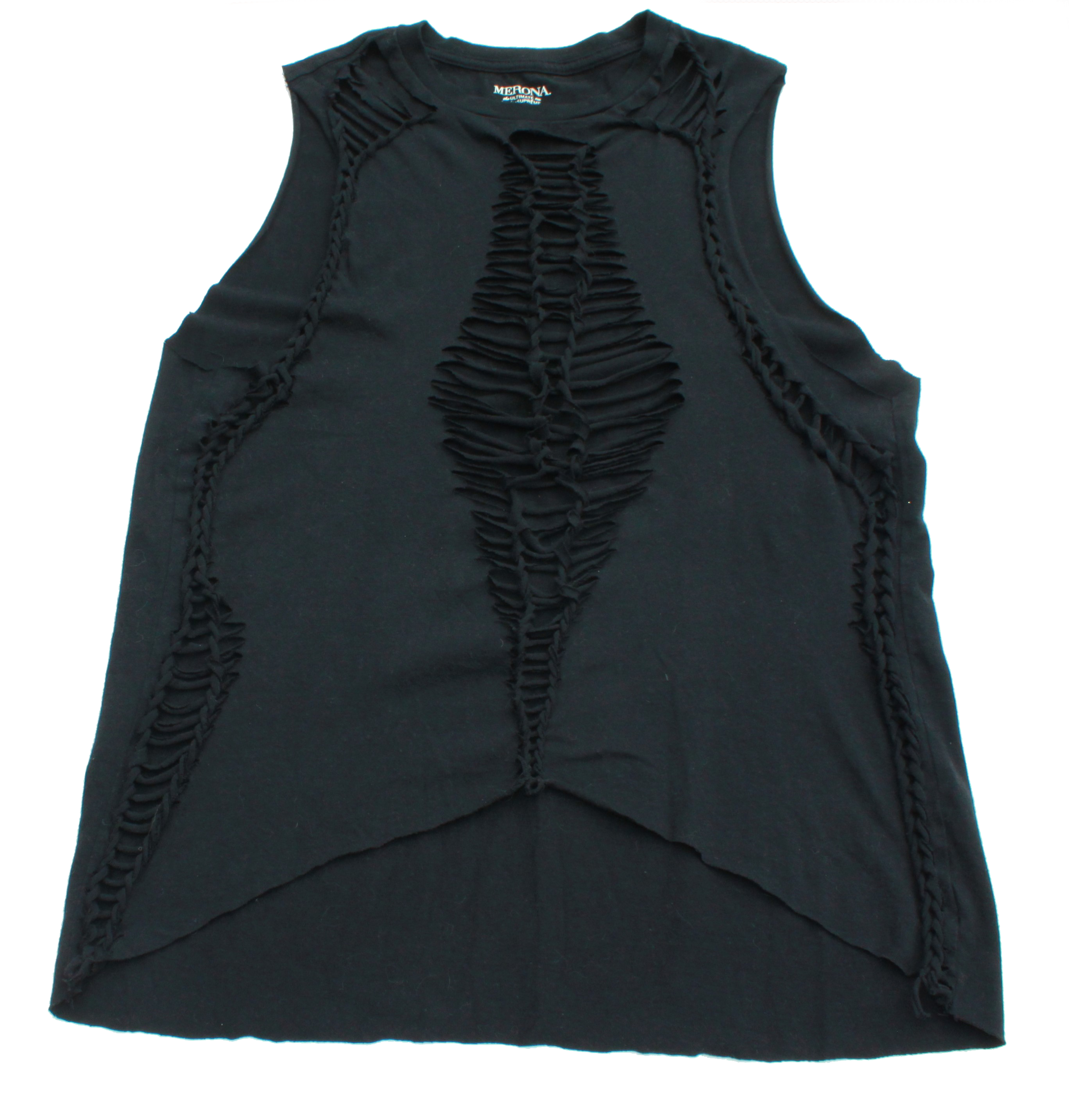 Black Slashed Tee (Only 1)