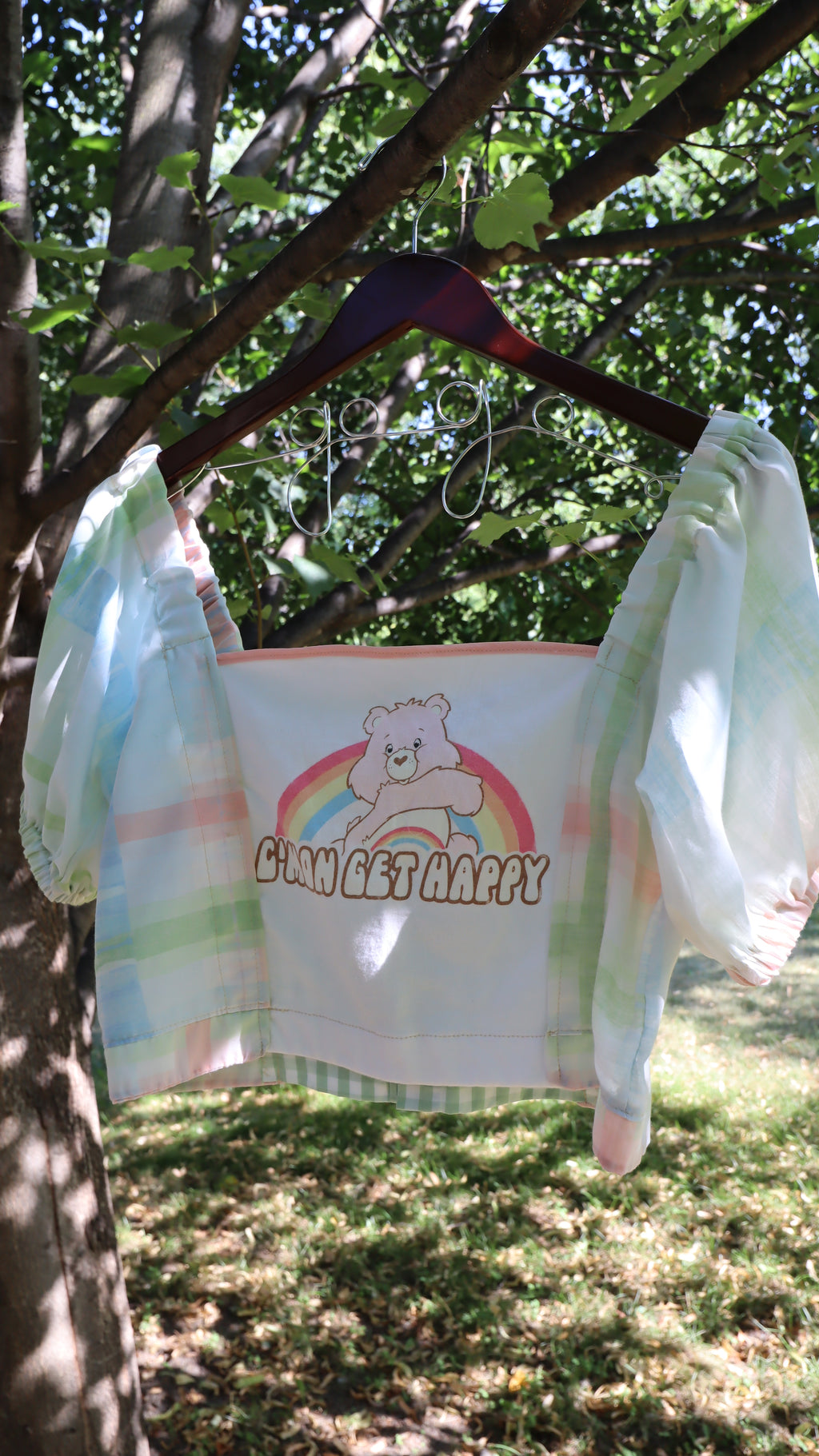 Graphy Mix Media Top - Cmon Get Happy Carebear