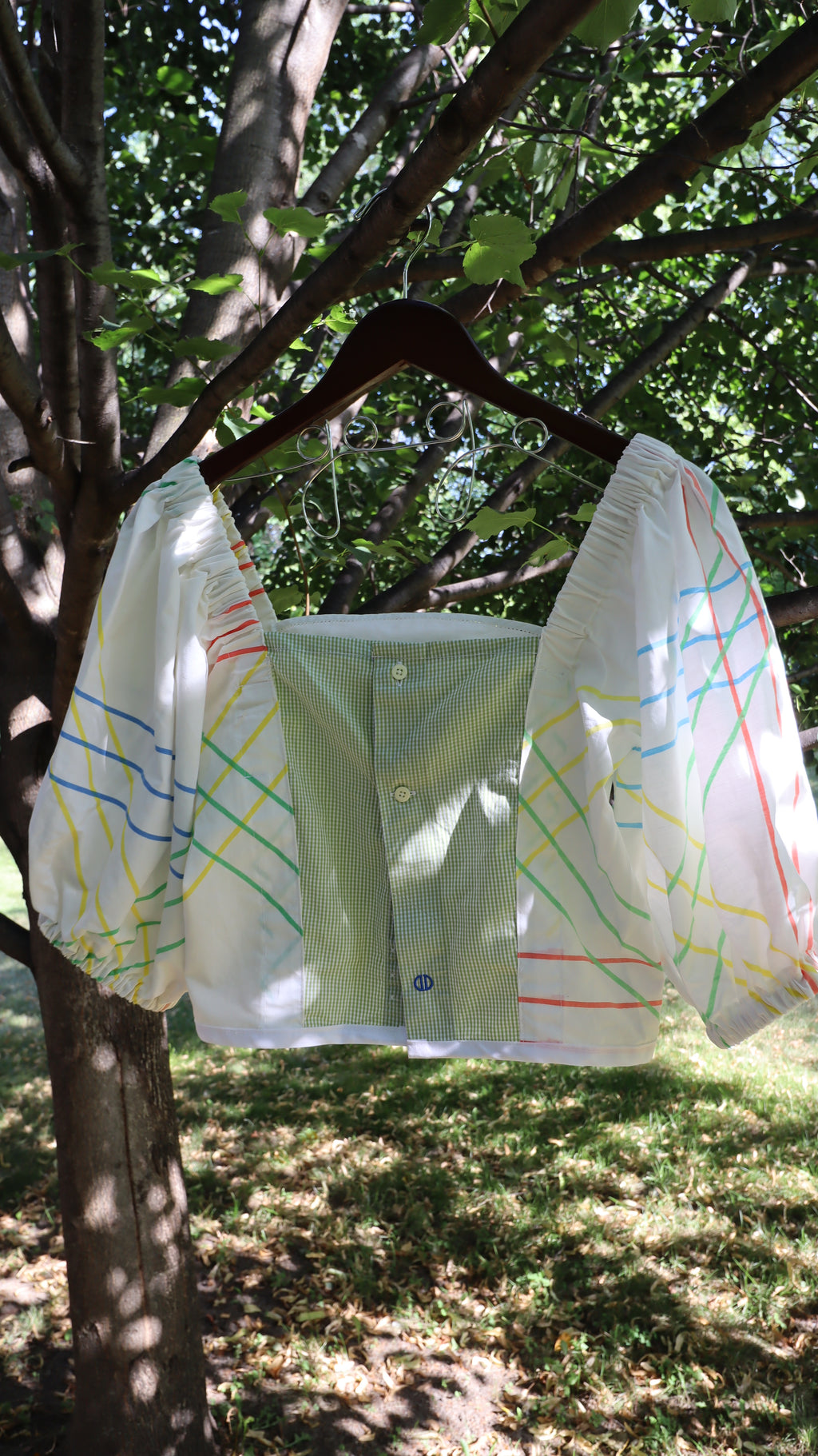 Graphy Mix Media Top - Embroidered Table Runner