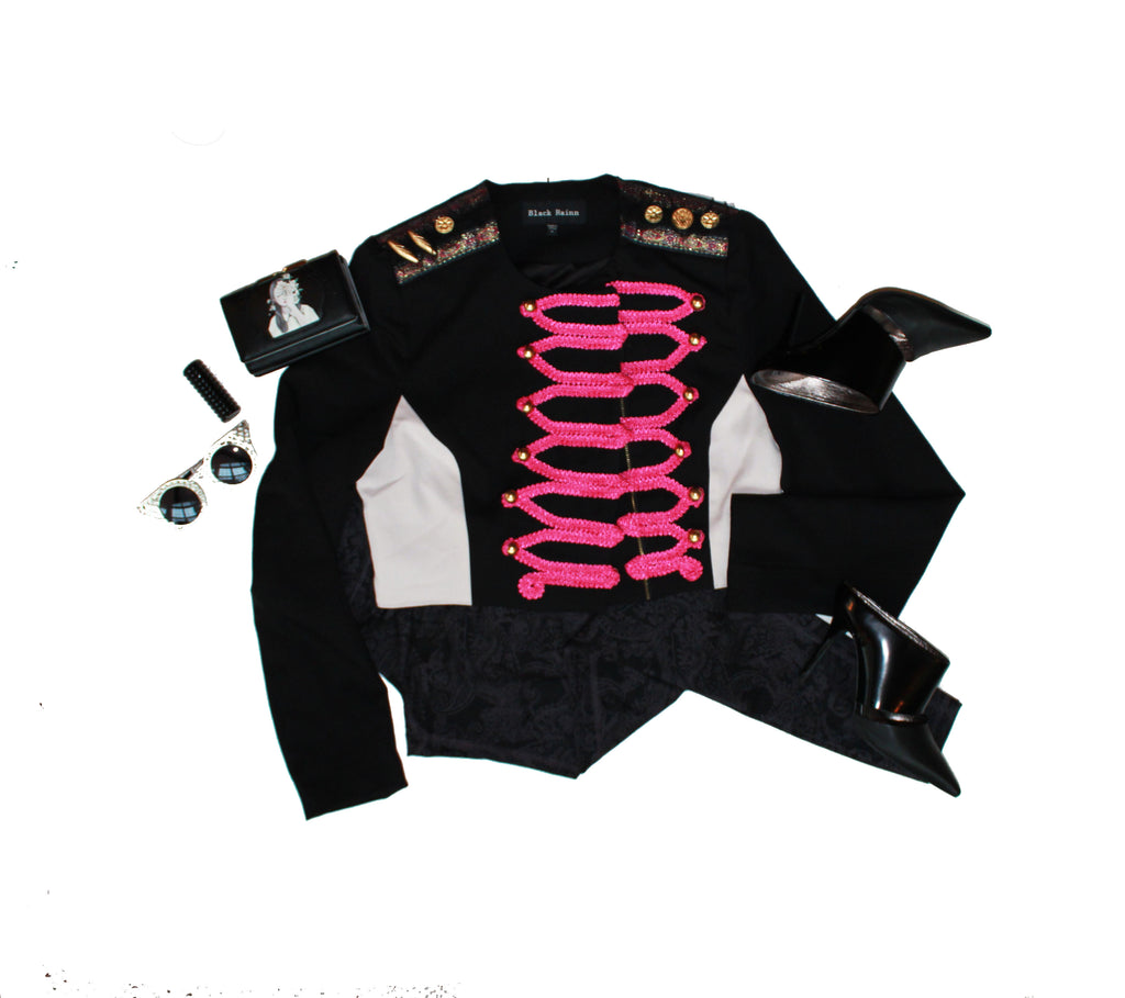 #thejacketproject - Vintage 80's Style Military Rocker Jacket (Only 1)