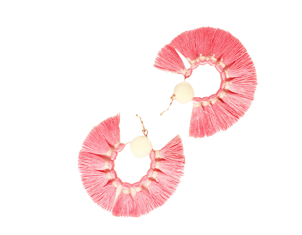 Peach Passementerie Earrings
