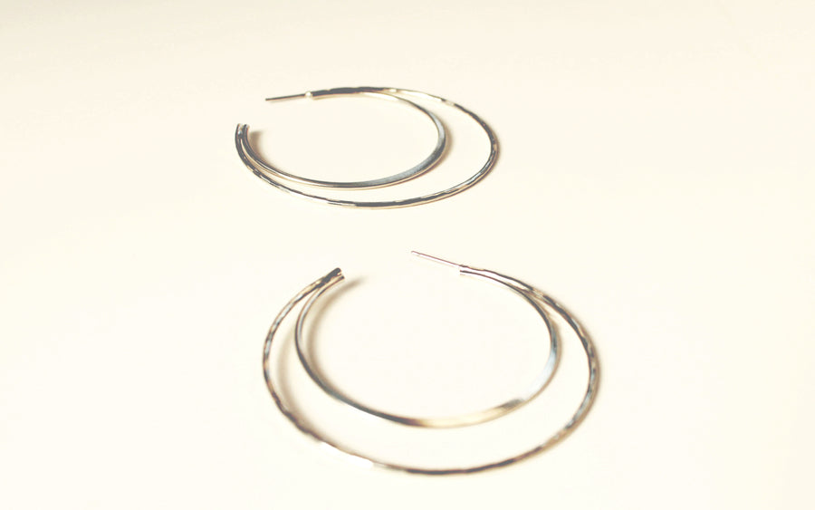 Crescent Open Hoop Earrings