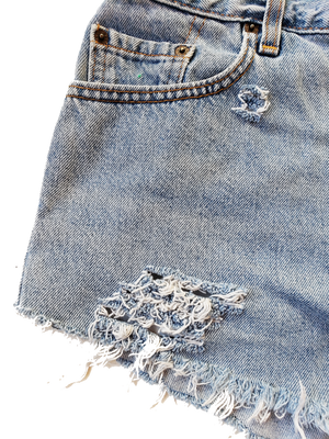 High Waist Vintage Levi's Denim Mom Jean Shorts - Style a Go-Go