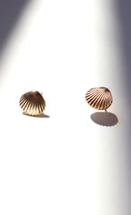 Vintage Gold Mini Shell Post Earrings
