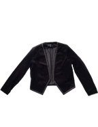 Mossimo Black Velvet Bolero Jacket