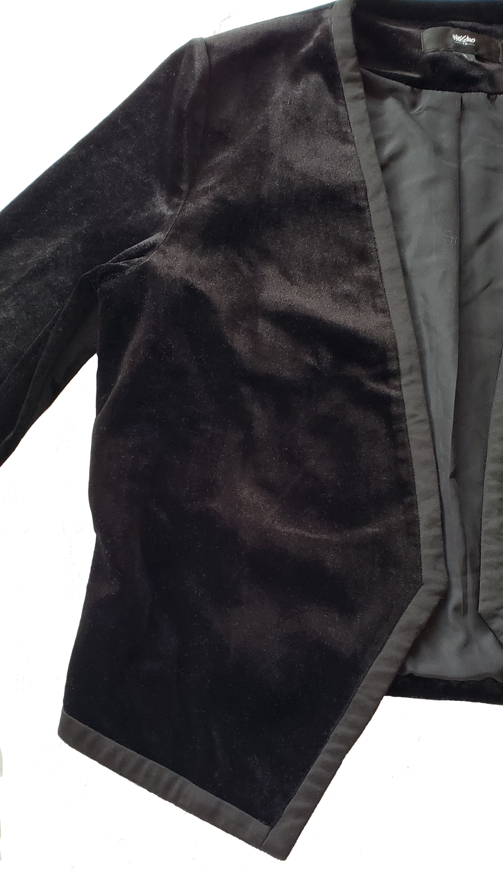 Mossimo Black Velvet Bolero Jacket