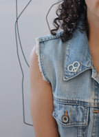 Vintage Peace & Love Pin