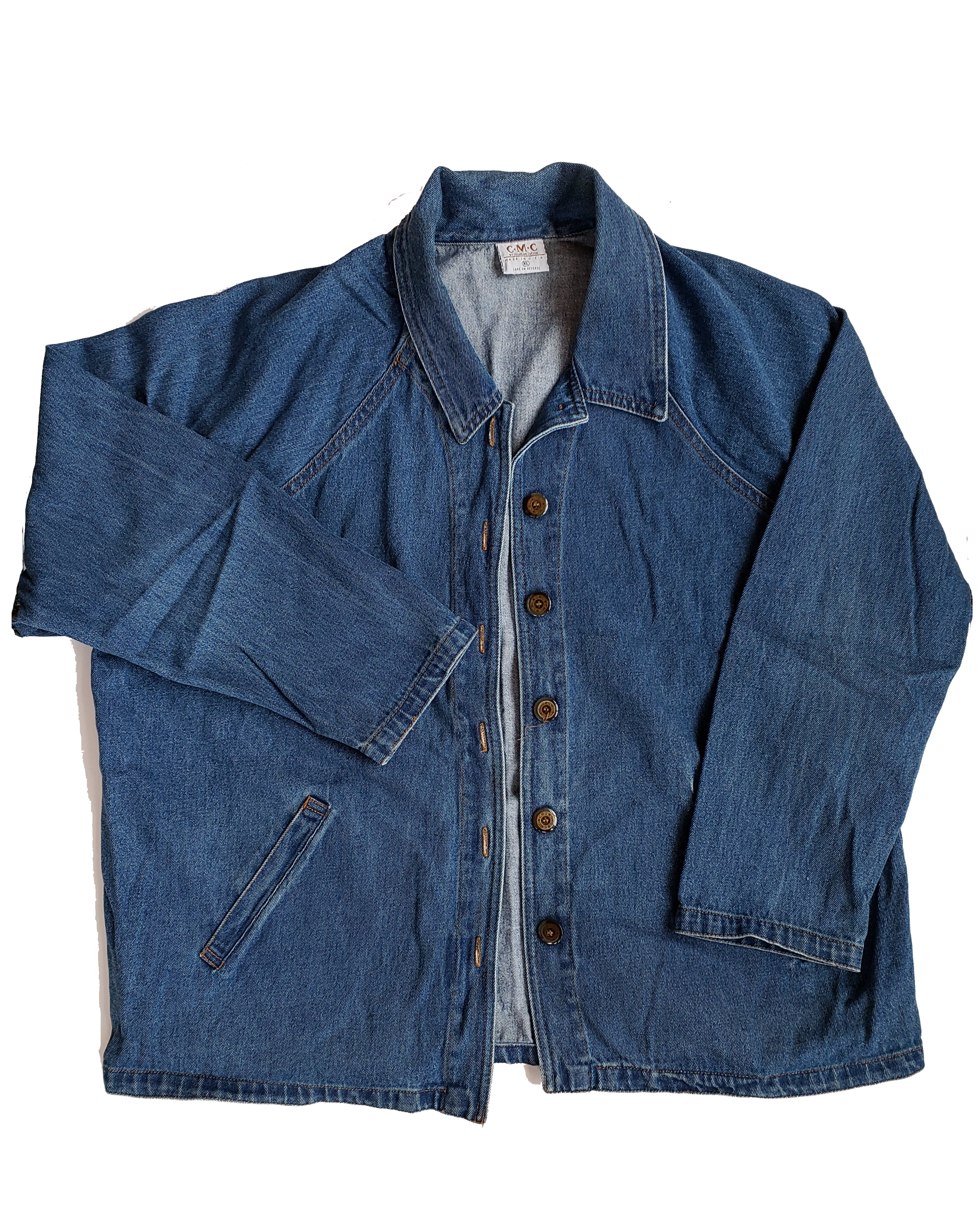 Vintage Rad 90's Over-sized Light Denim Jacket