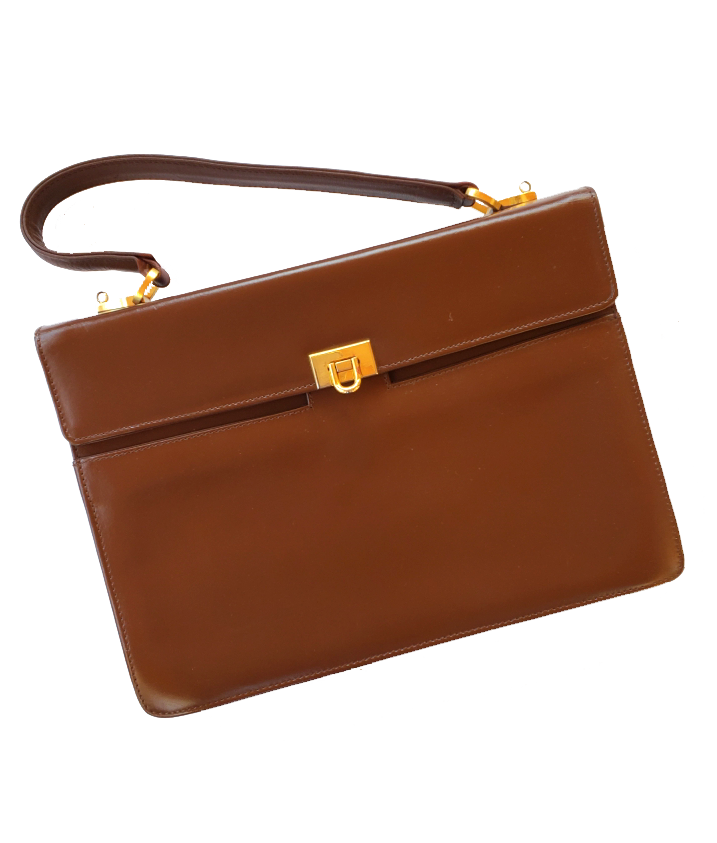 Vintage Secretariat Cocoa Brown Handbag