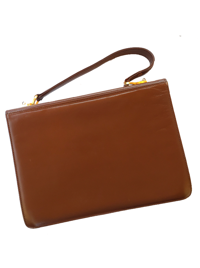 Vintage Secretariat Cocoa Brown Handbag