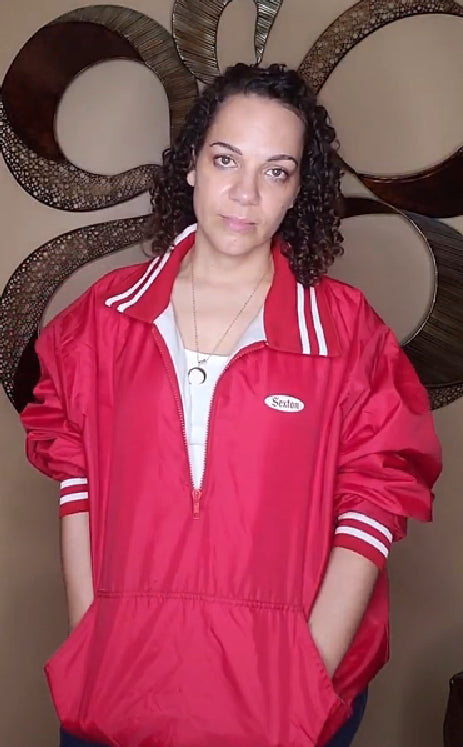 Vintage Sexton 1/4 Zip Wind Bomber Jacket