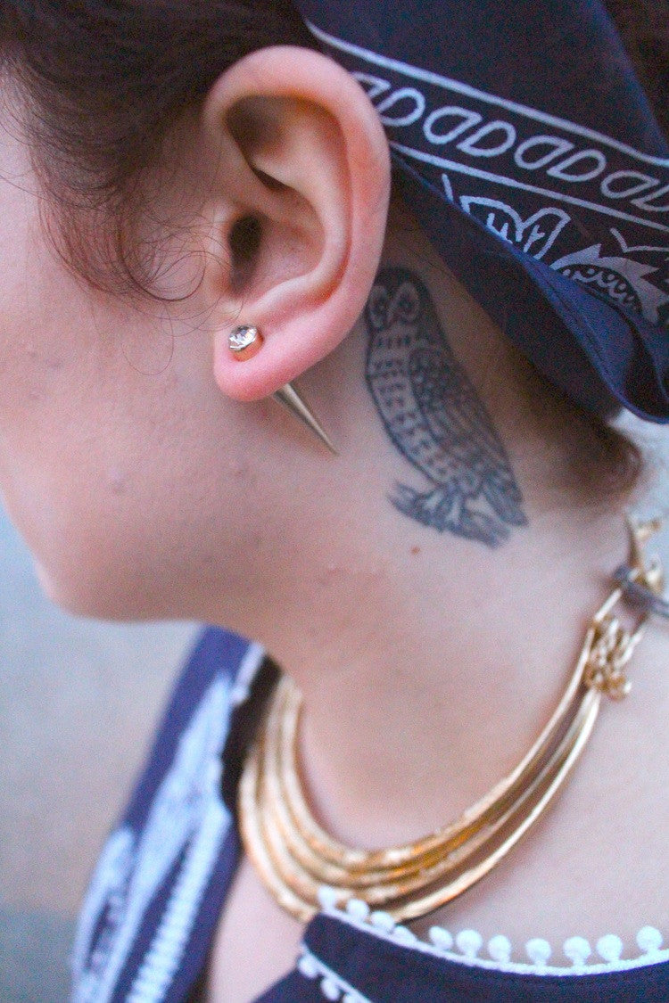 Rhinestone Earrings w/Spike Backing