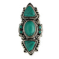 Tibetan Totem Turquoise Ring