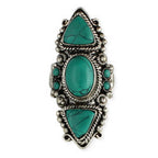 Tibetan Totem Turquoise Ring