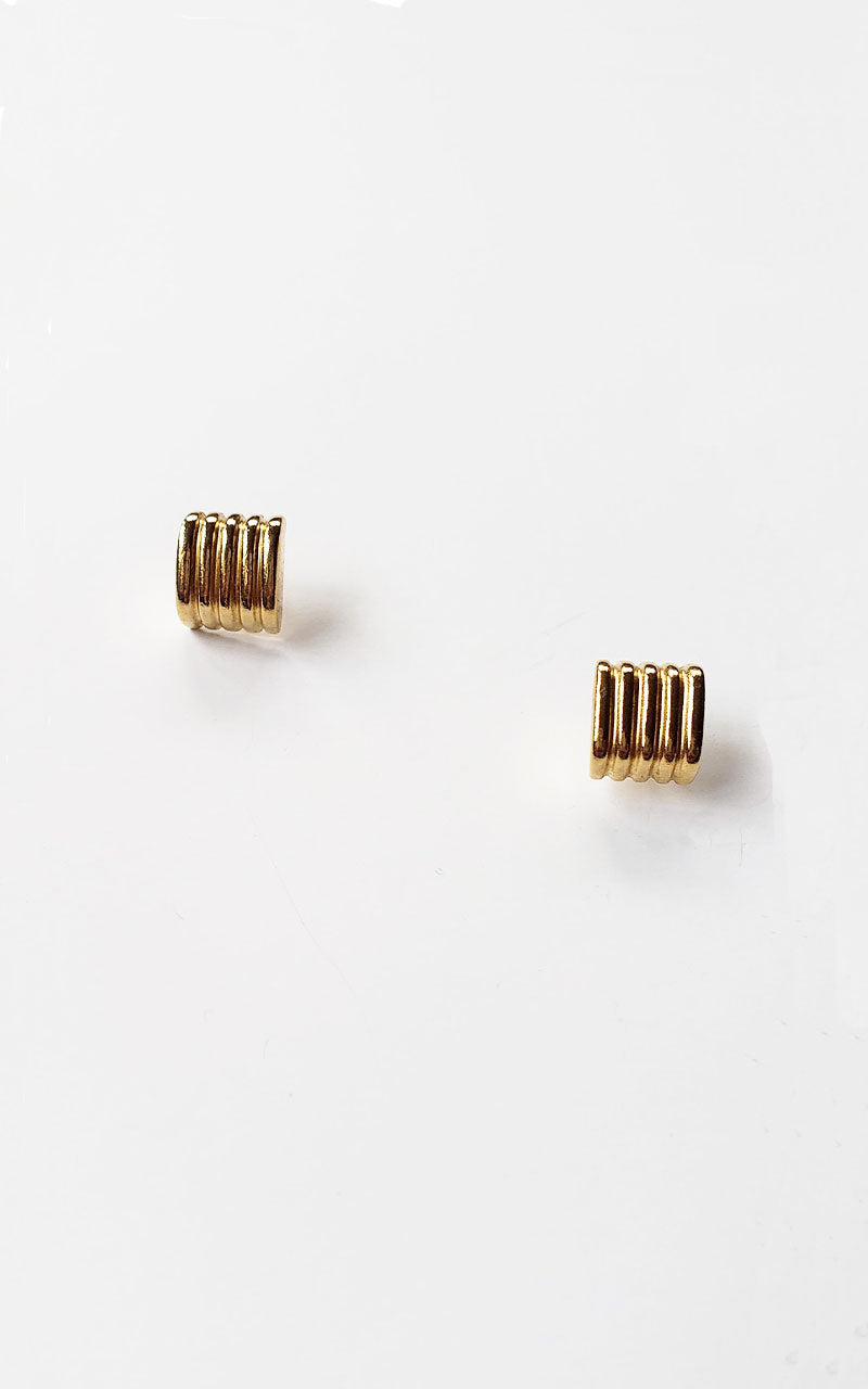 Vintage Tufted Square Earrings