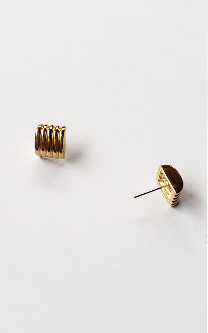 Vintage Tufted Square Earrings