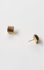 Vintage Tufted Square Earrings