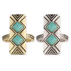 Turquoise Tower Ring