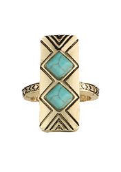 Turquoise Tower Ring
