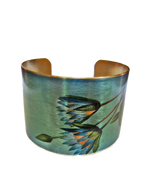 Blue Lotus Cuff Bracelet