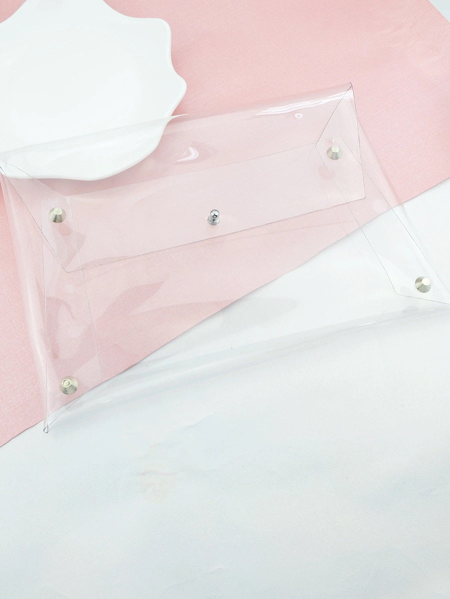 Crystal Clear Envelope Clutch