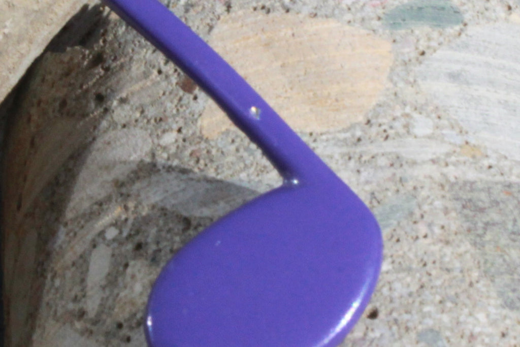 Vintage Purple Music Note Enamel Pin